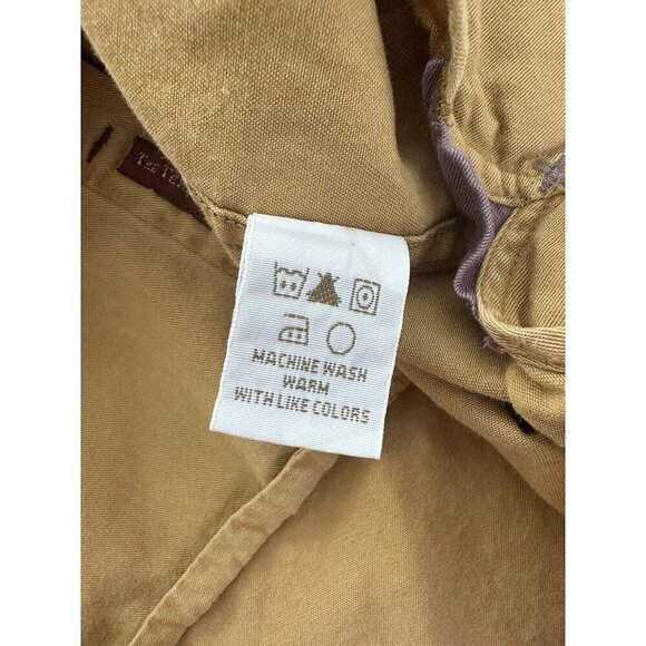 THE TERRITORY AHEAD Mens Jean Shirt XL Cotton Button Up Mustard Grandpacore READ - Picture 8 of 13